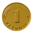 1 Pfennig / Glückspfennig - 24 Karat vergoldet