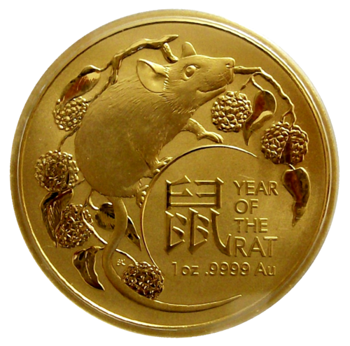 RAM Lunar Ratte 2020 - 1oz Gold **