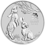 Hase 2023 - Perth Mint - 2oz Silber *