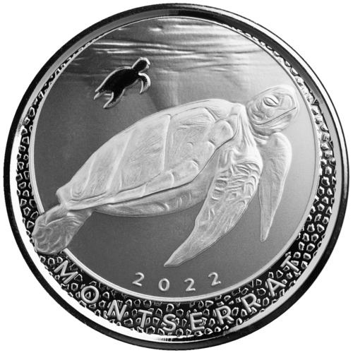 Meeresschildkröte 2022 - Montserrat - 1oz Silber *